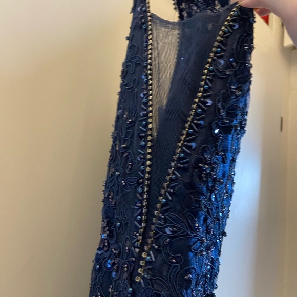 Navy Blue Prom Dress - Picture 4 of 7